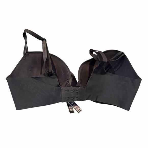 Victoria’s Secret Love Cloud Smooth Pushup Bra 34D Black Gold Hardware - Picture 2 of 3